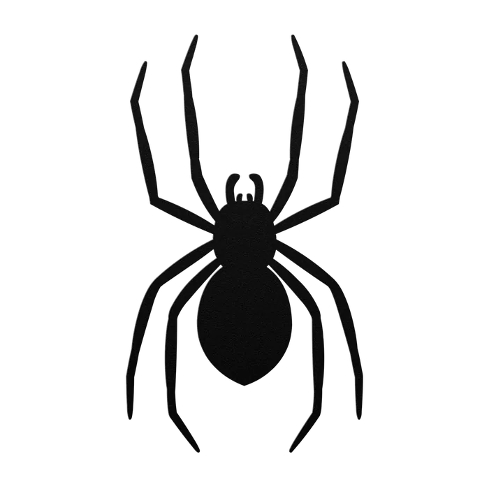 Halloween Angular Leg Spider Metal Sign