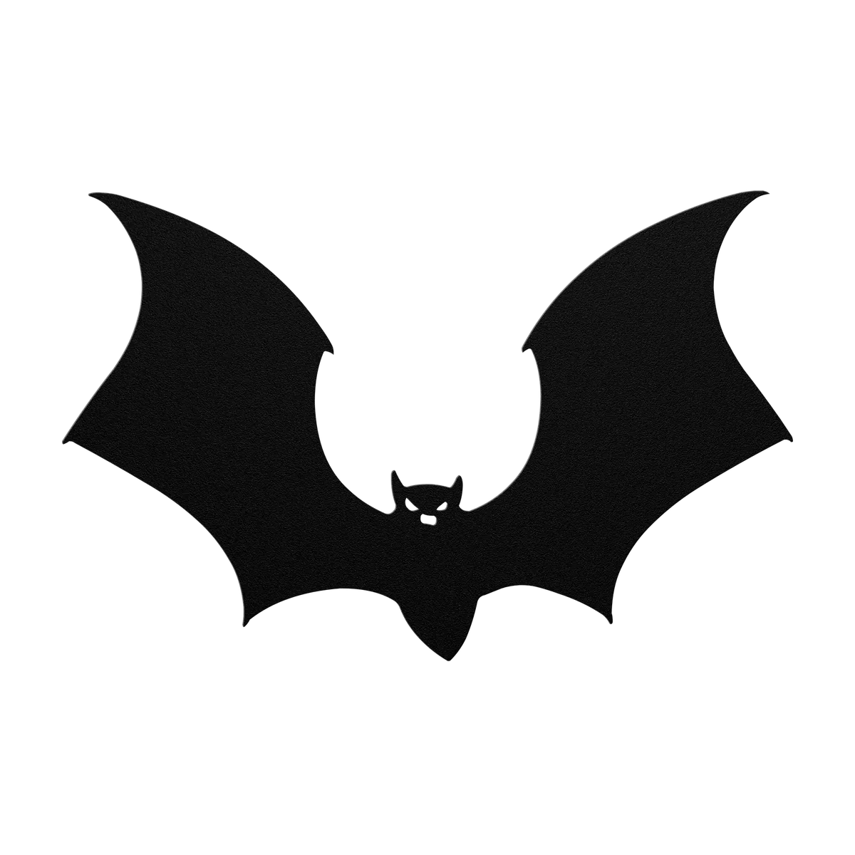 Halloween Angular Wing Bat Metal Sign