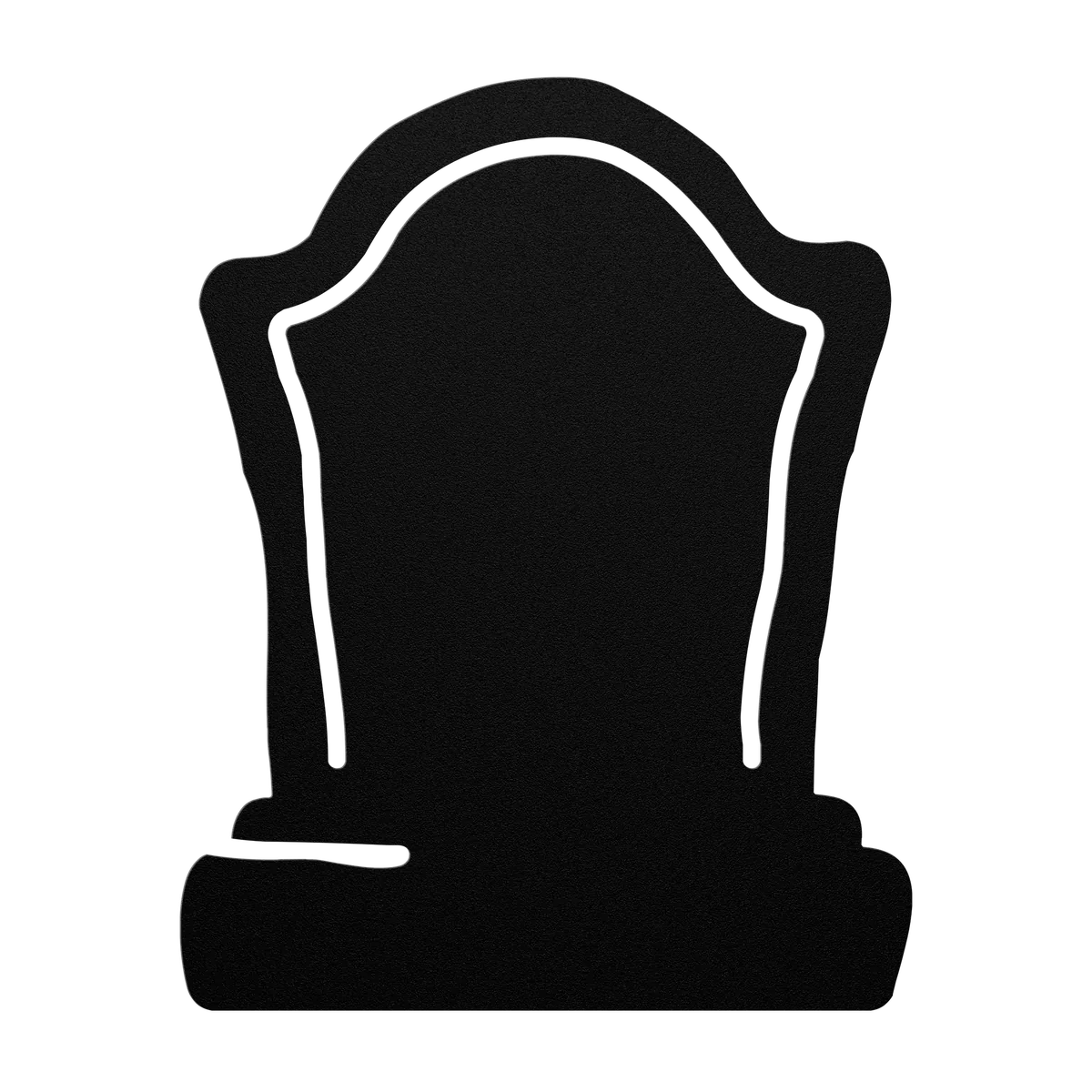 Halloween Arched Headstone Metal Sign