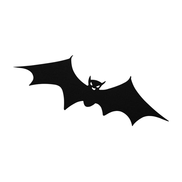 Halloween Banking Bat Metal Sign