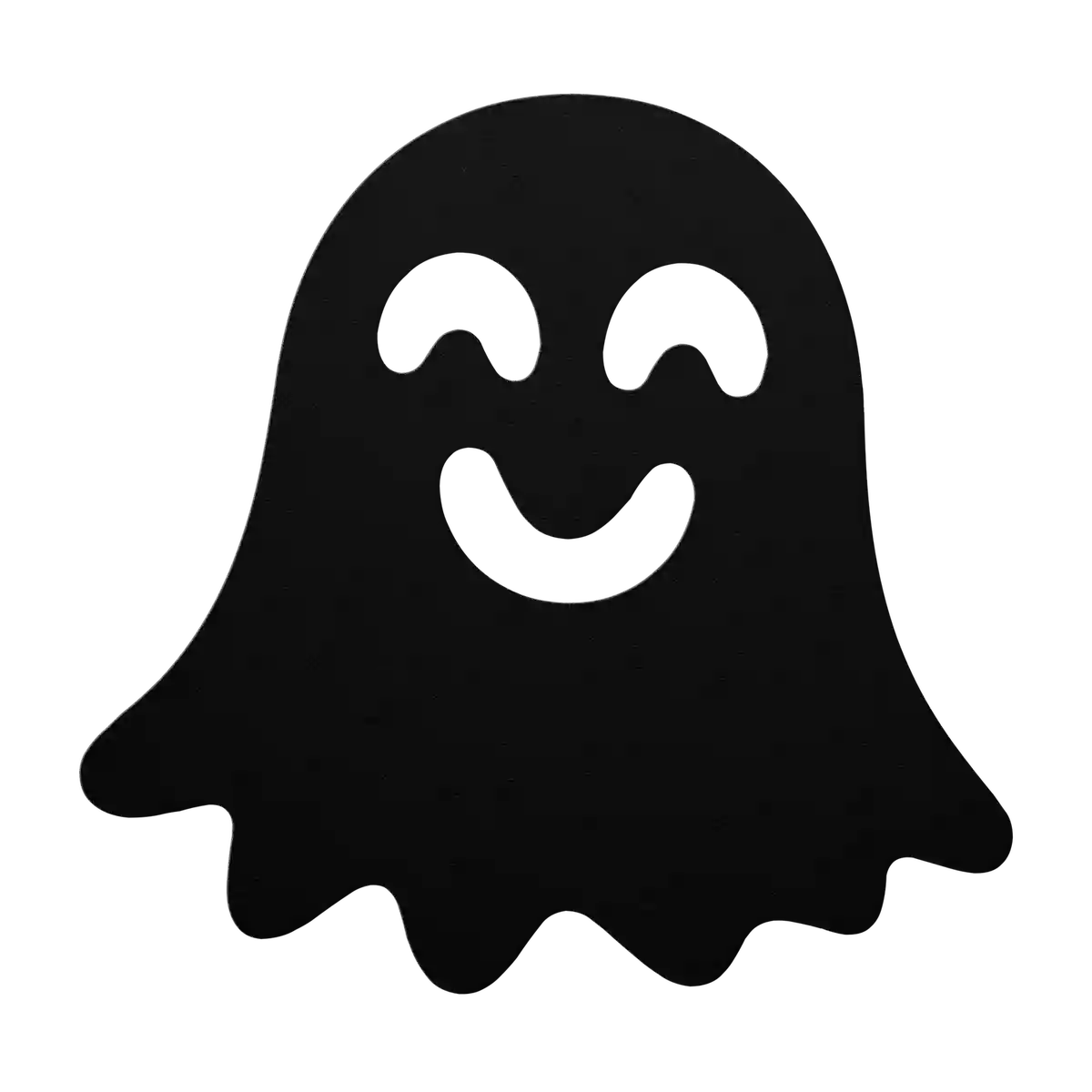 Halloween Beaming Ghost Metal Sign