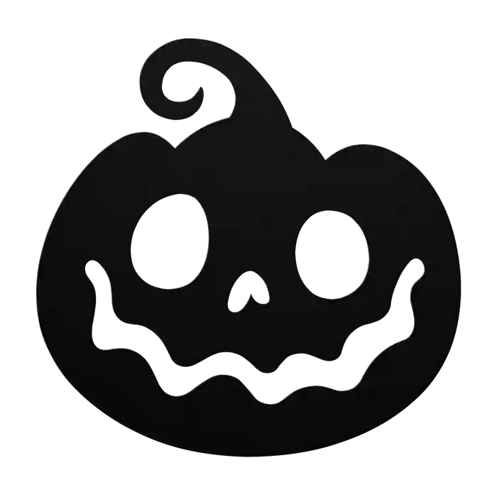Halloween Beaming Pumpkin Metal Sign