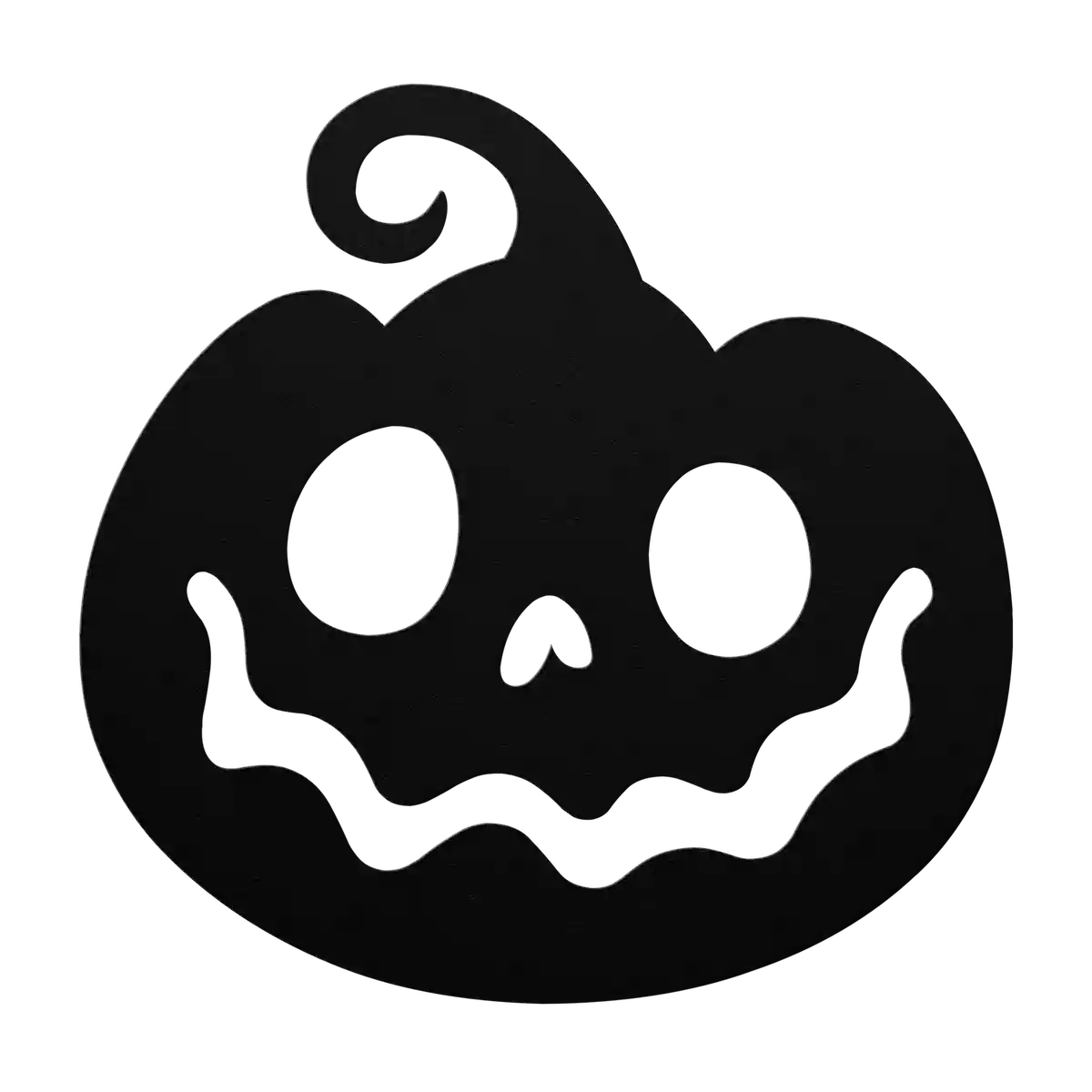 Halloween Beaming Pumpkin Metal Sign