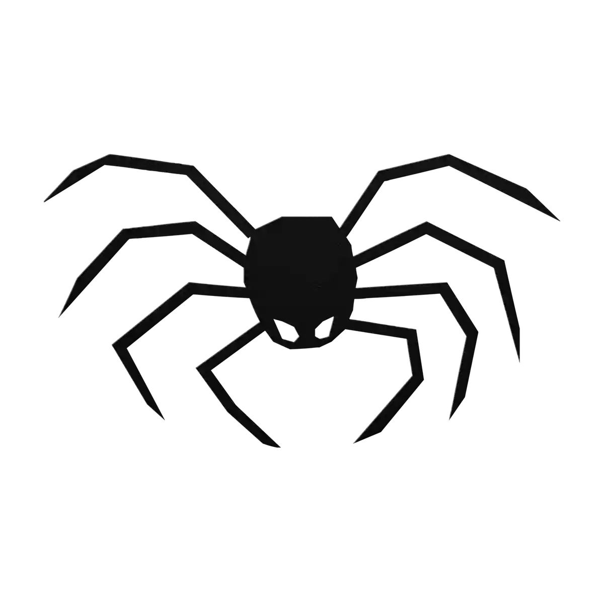 Halloween Bent Leg Spider Metal Sign