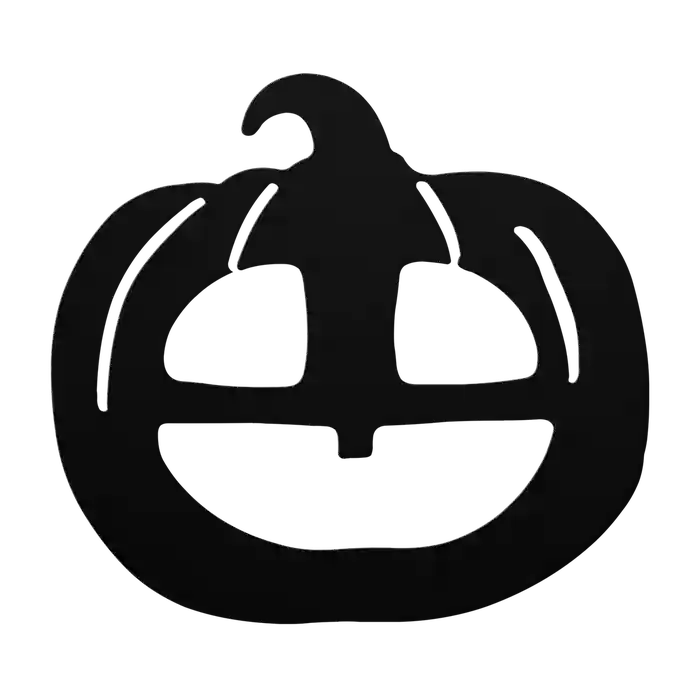 Halloween Big Mouth Pumpkin Metal Sign