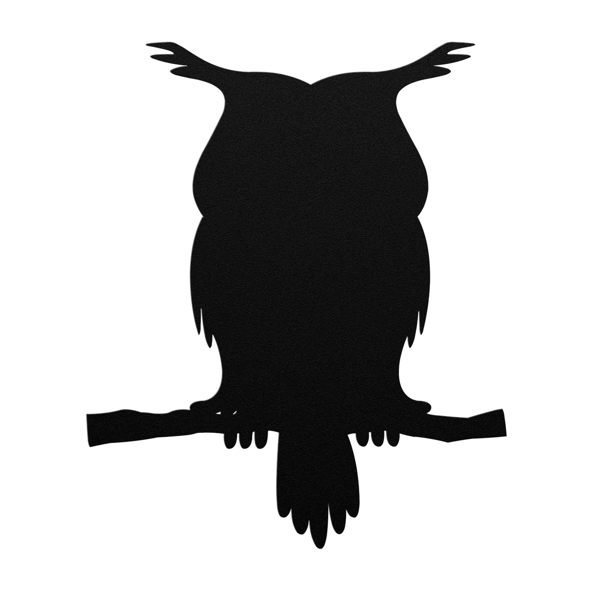 Halloween Big Tufted Owl Metal Sign