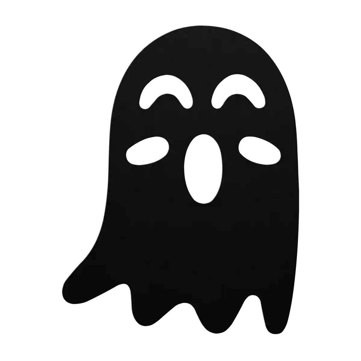 Halloween Blushing Ghost Metal Sign