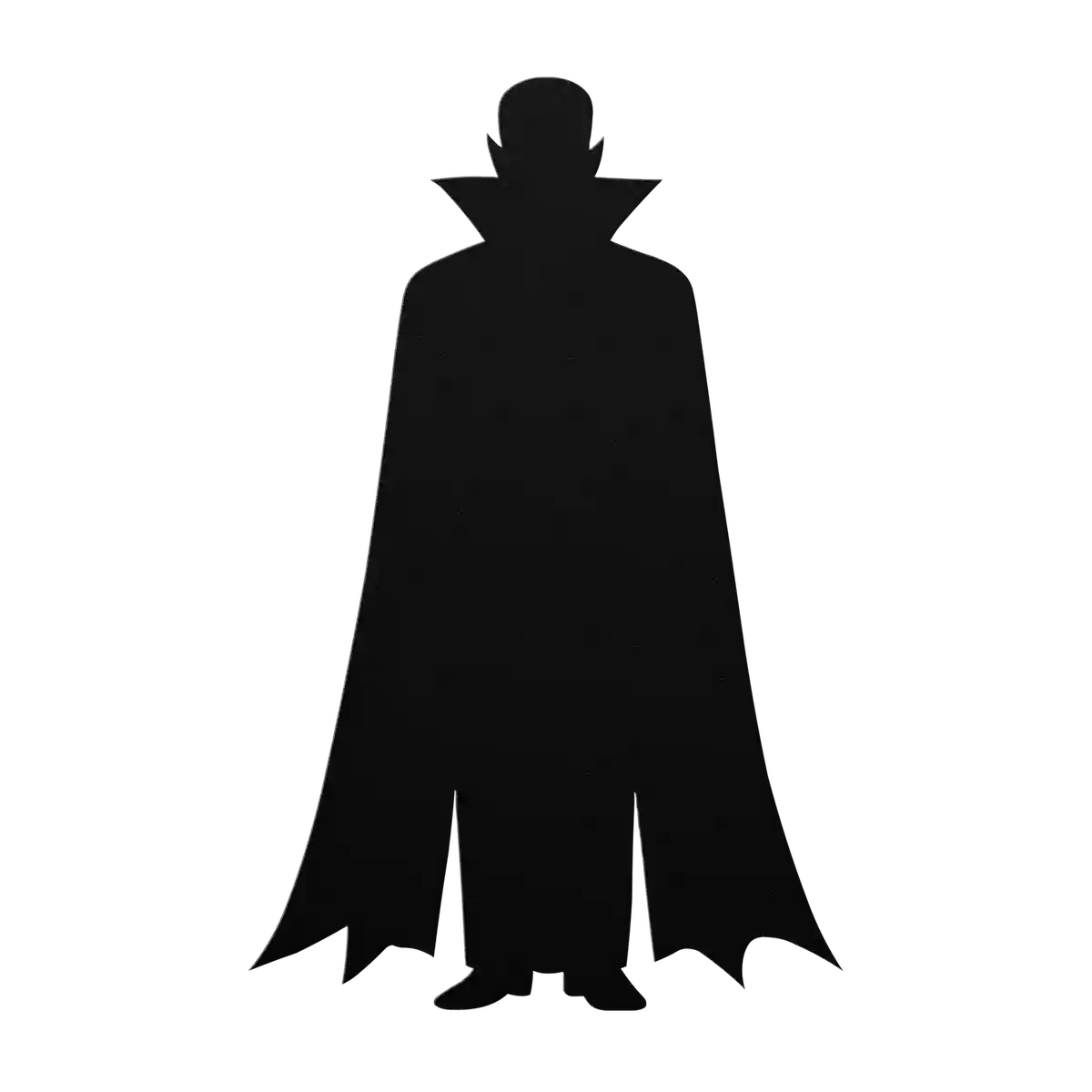 Halloween Caped Vampire Metal Sign