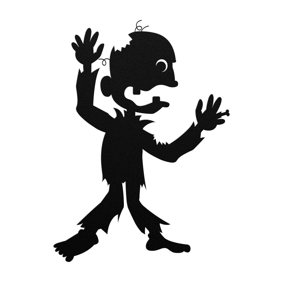 Halloween Cartoon Zombie Metal Sign