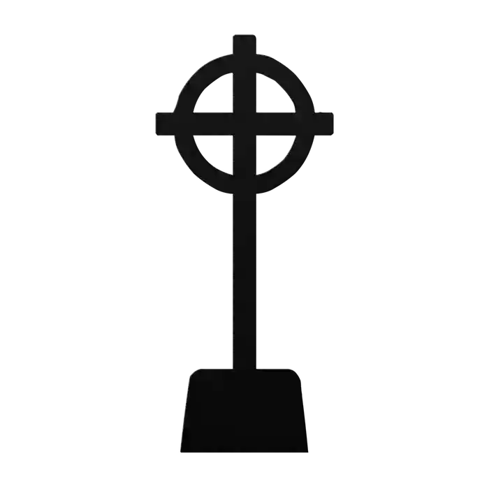 Halloween Celtic Grave Marker Metal Sign