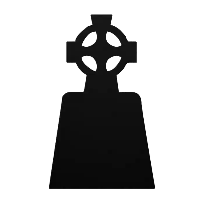 Halloween Celtic Headstone Metal Sign