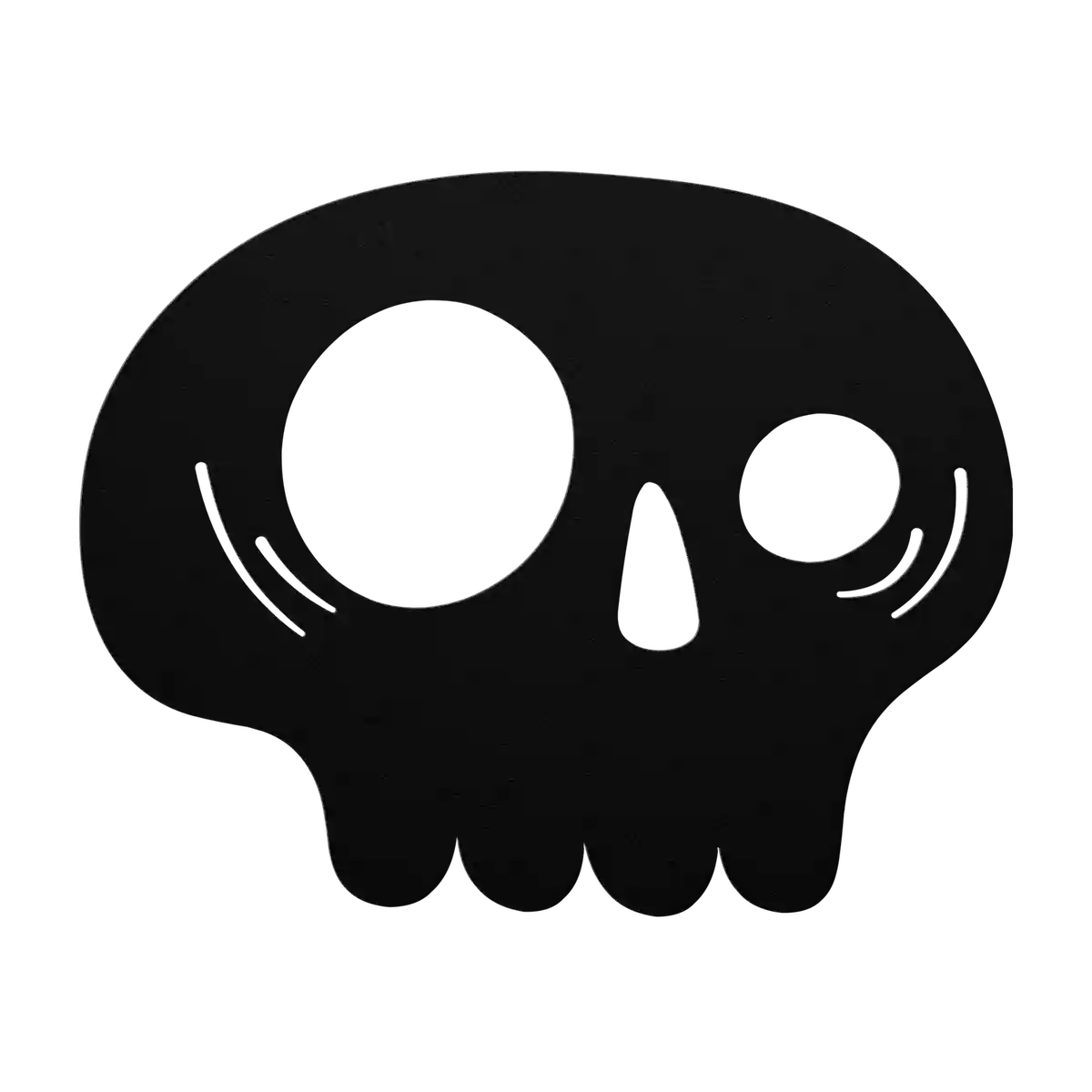 Halloween Cheeky Skull Metal Sign