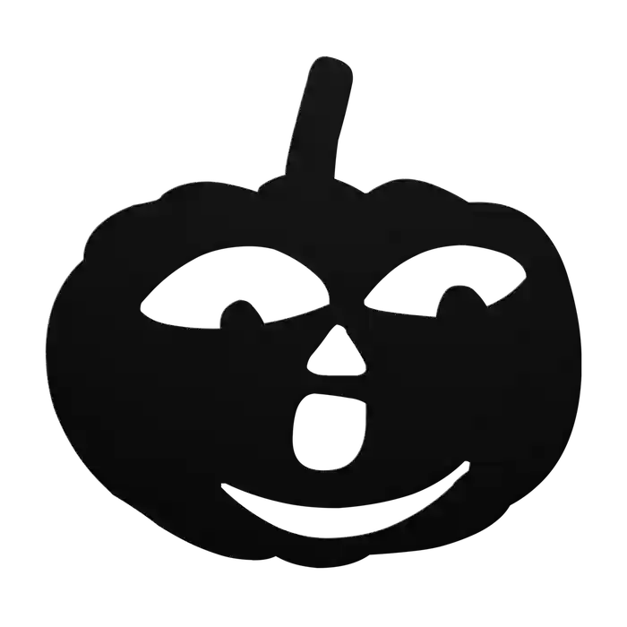 Halloween Cheerful Pumpkin Metal Sign