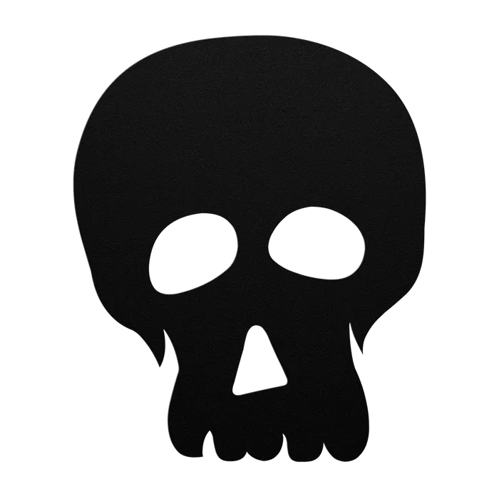 Halloween Classic Skull Metal Sign