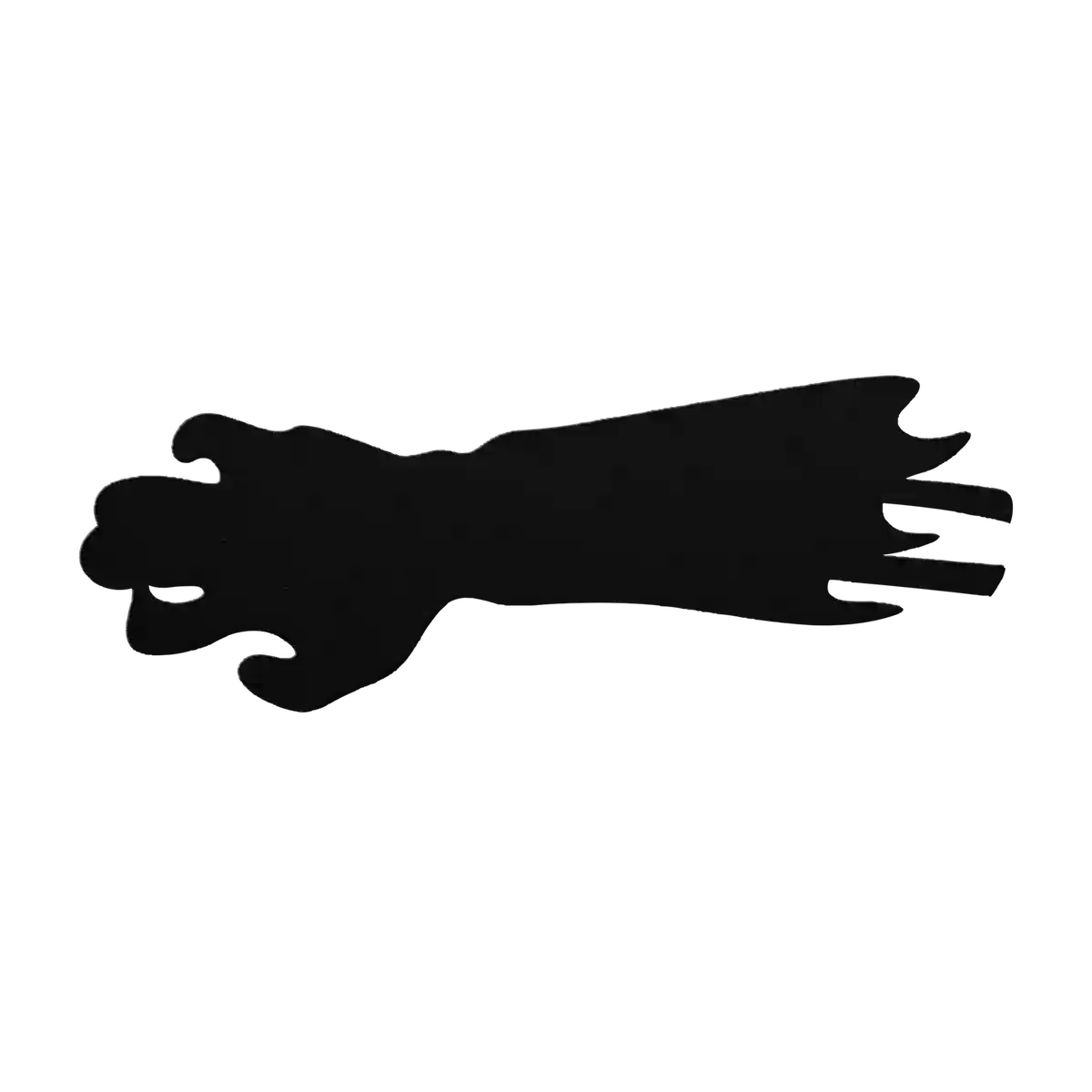 Halloween Clenched Fist Arm Metal Sign