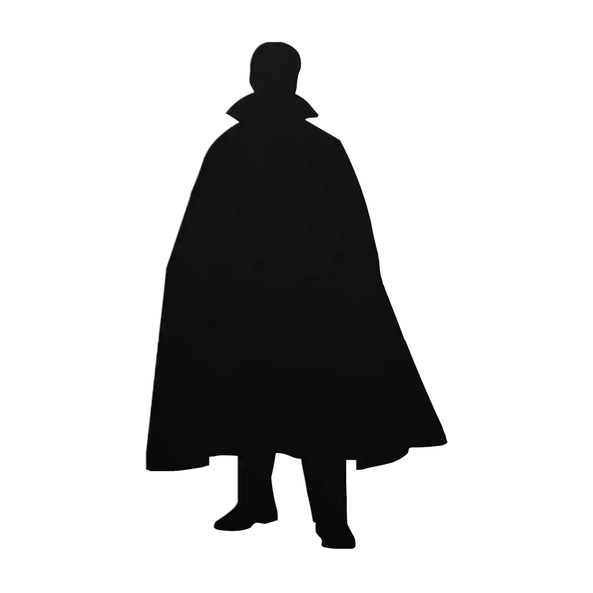 Halloween Cloaked Vampire Metal Sign