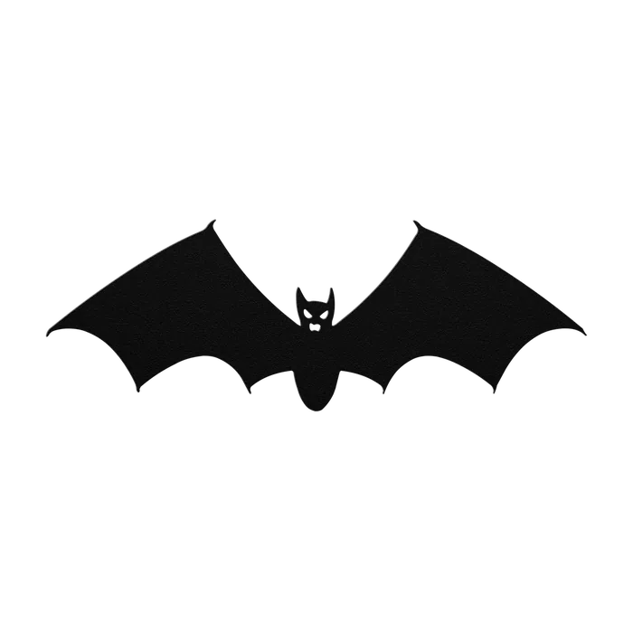 Halloween Compact Wing Bat Metal Sign