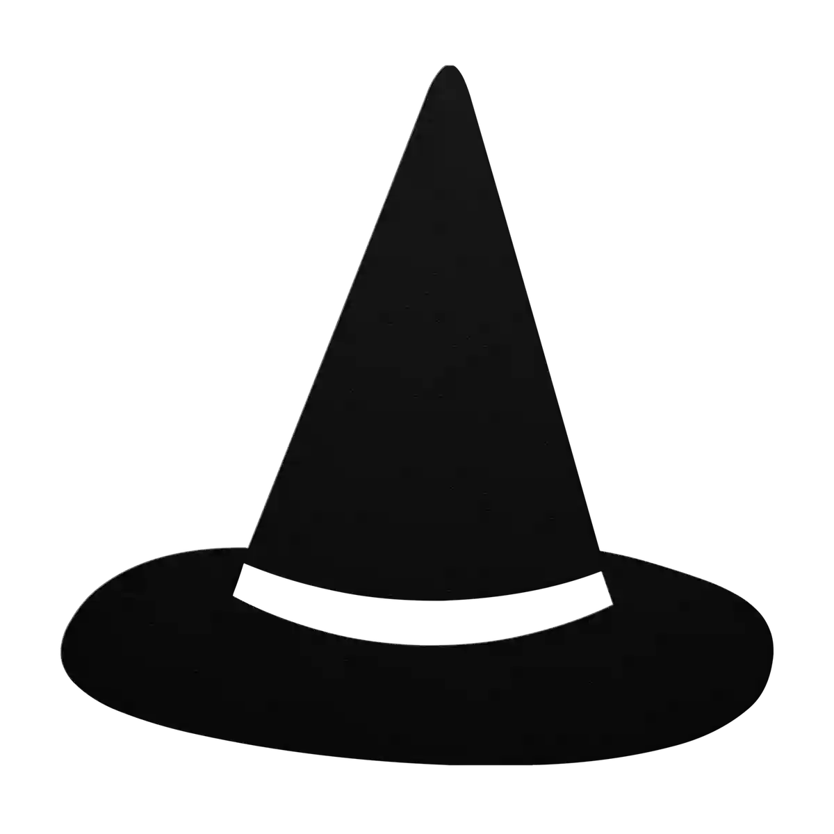Halloween Cone Witch Hat Metal Sign