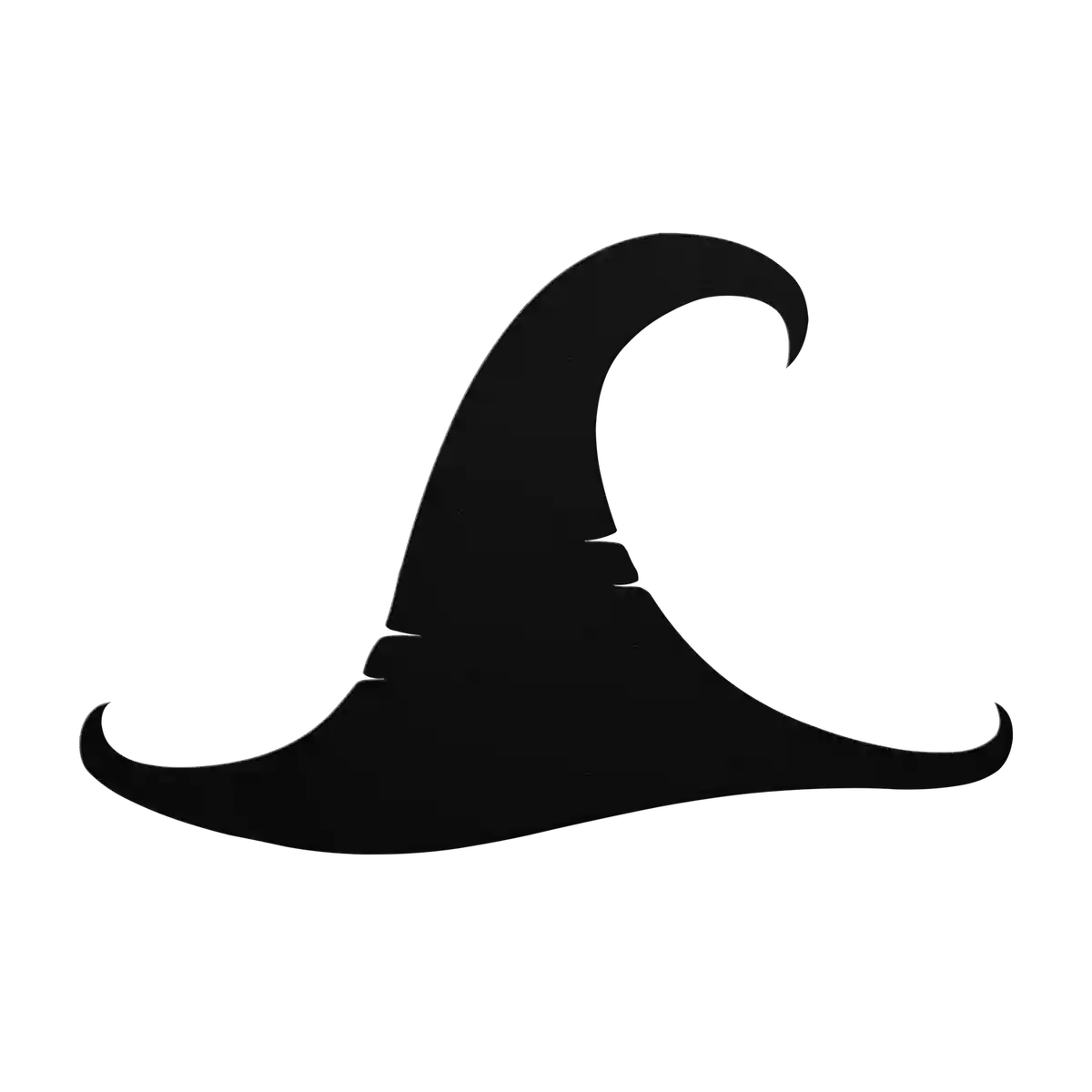 Halloween Crooked Witch Hat Metal Sign