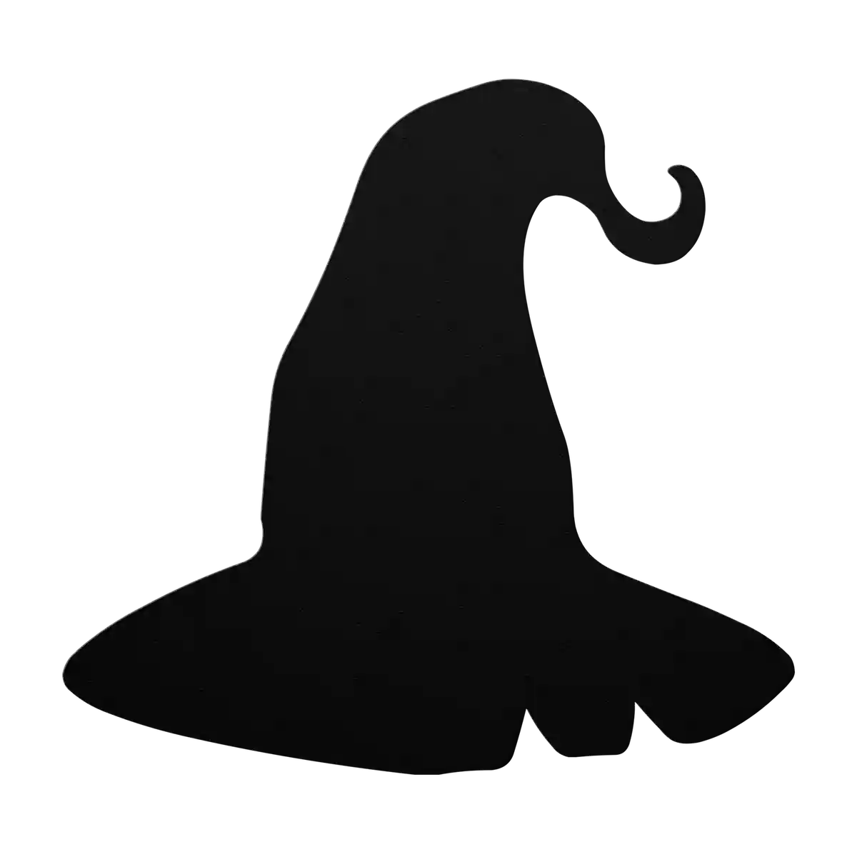 Halloween Curl Tip Witch Hat Metal Sign