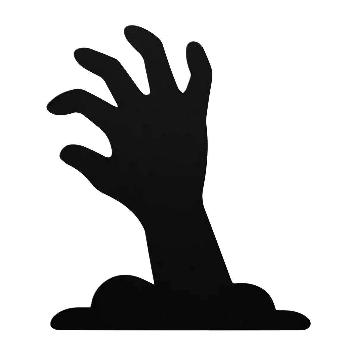 Halloween Curled Finger Hand Metal Sign