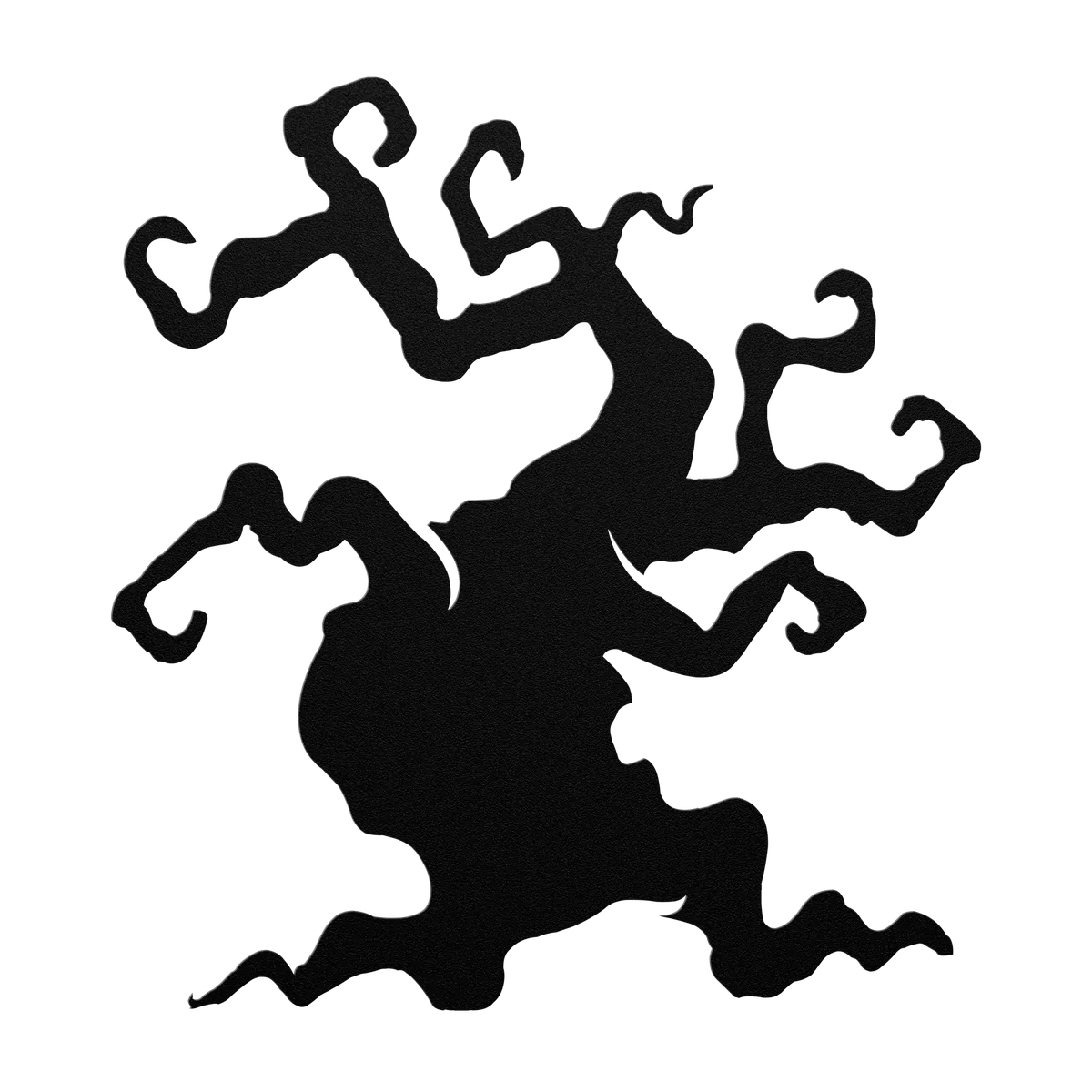 Halloween Curling Branch Tree Metal Sign