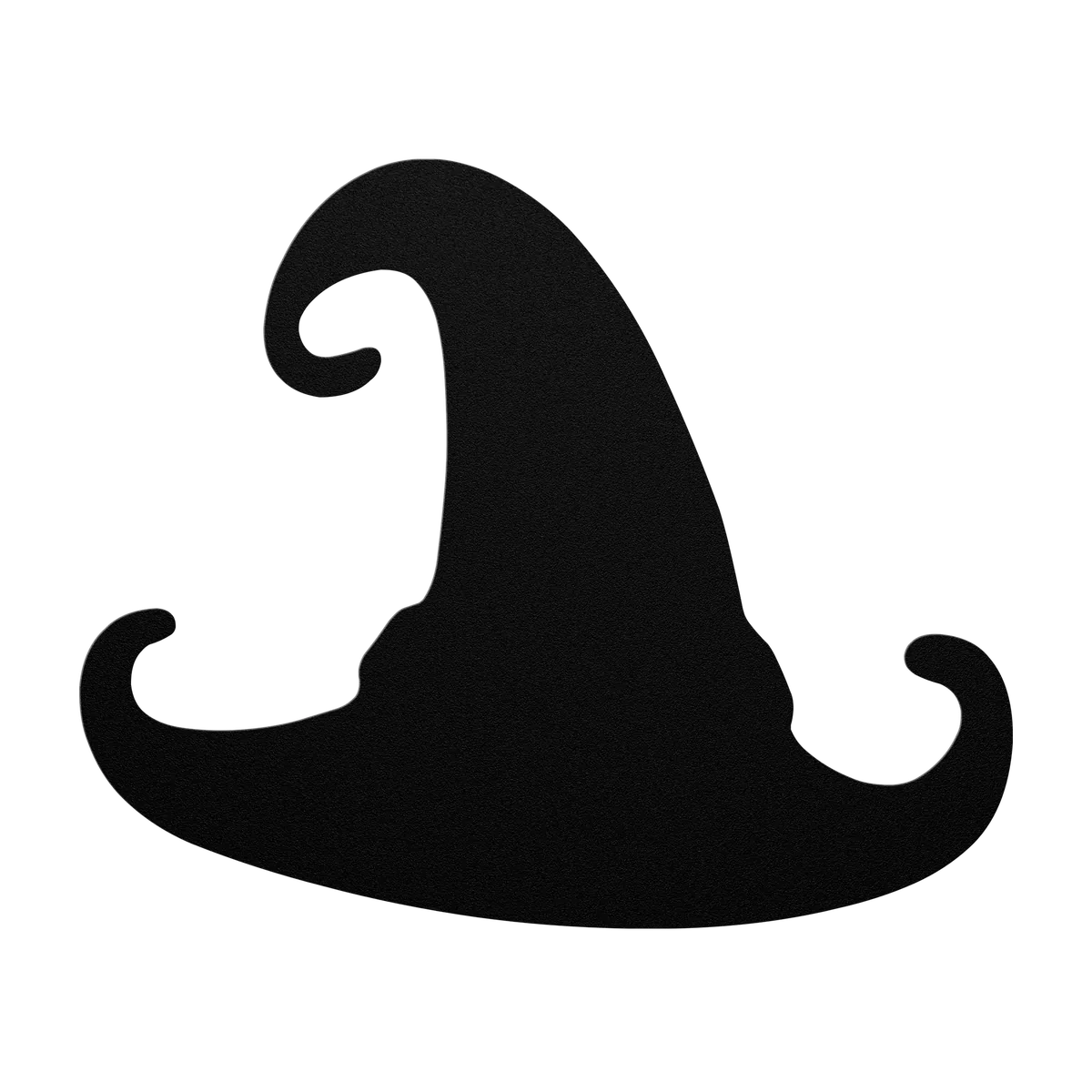 Halloween Curling Witch Hat Metal Sign