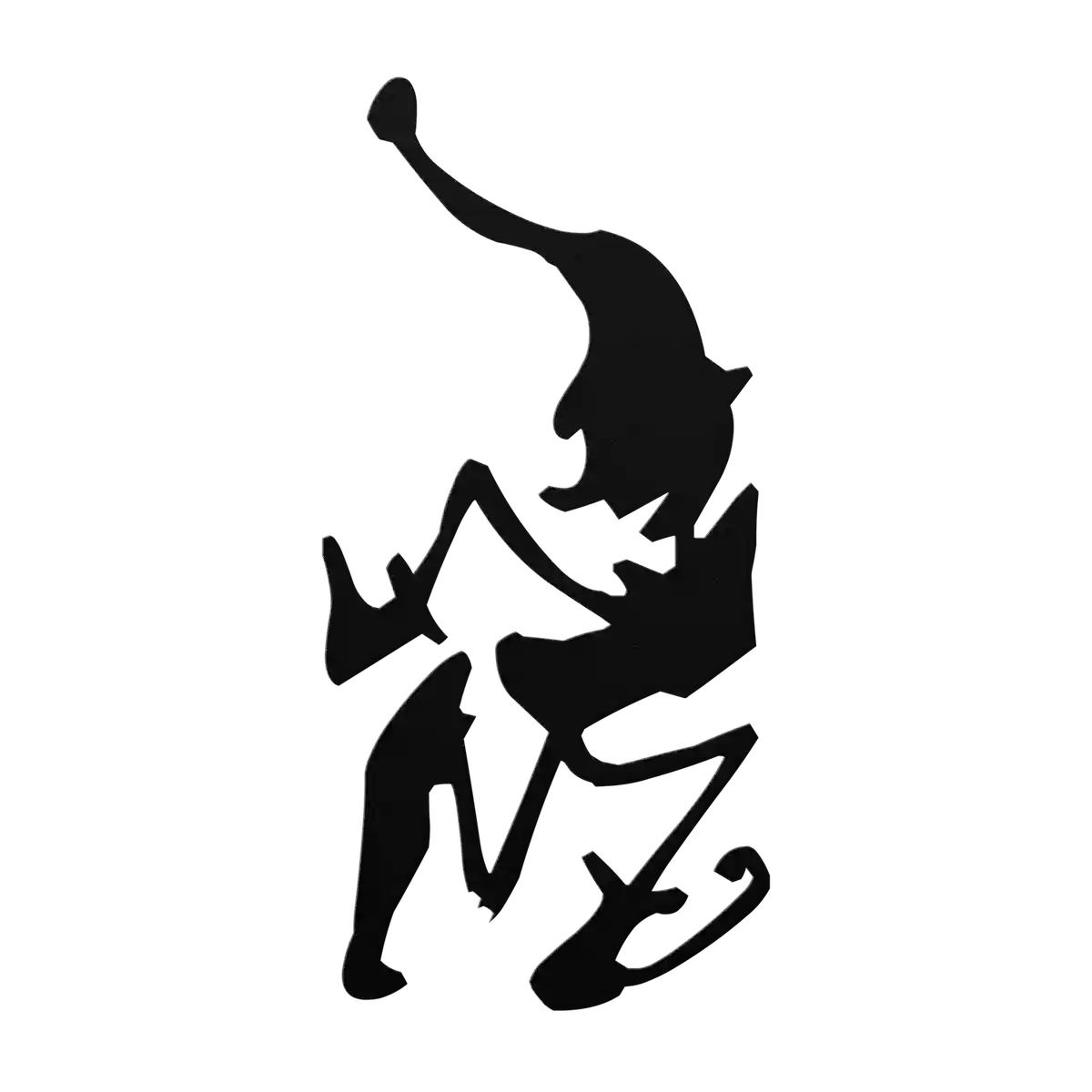 Halloween Dancing Imp Metal Sign