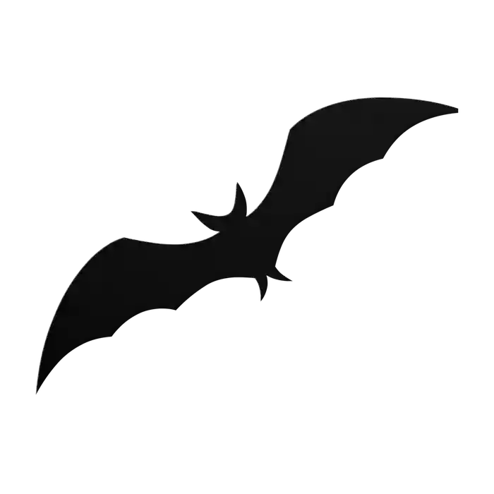 Halloween Diving Bat Metal Sign