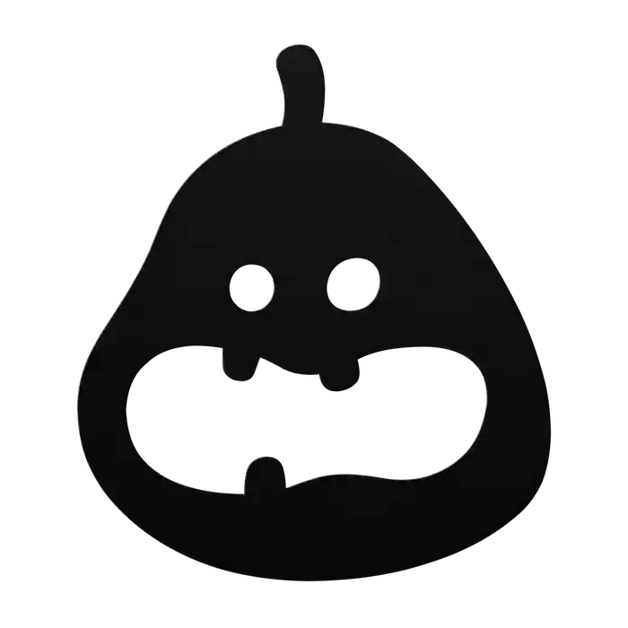 Halloween Dot-Eyed Pumpkin Metal Sign