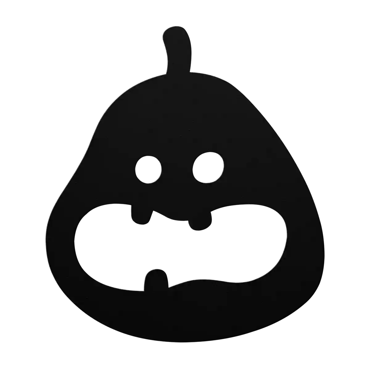 Halloween Dot-Eyed Pumpkin Metal Sign