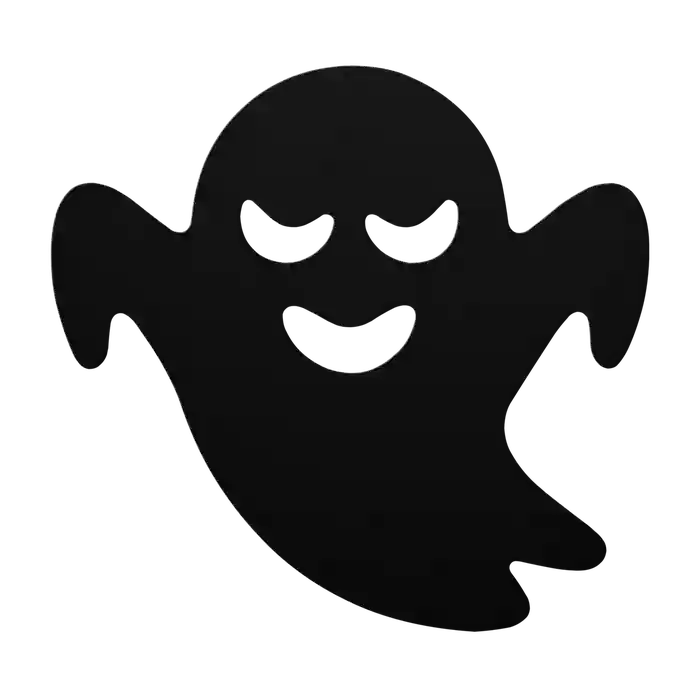 Halloween Dozing Ghost Metal Sign