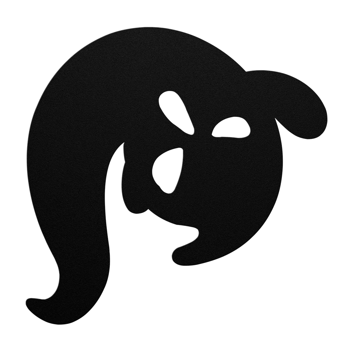 Halloween Drifting Ghost Metal Sign