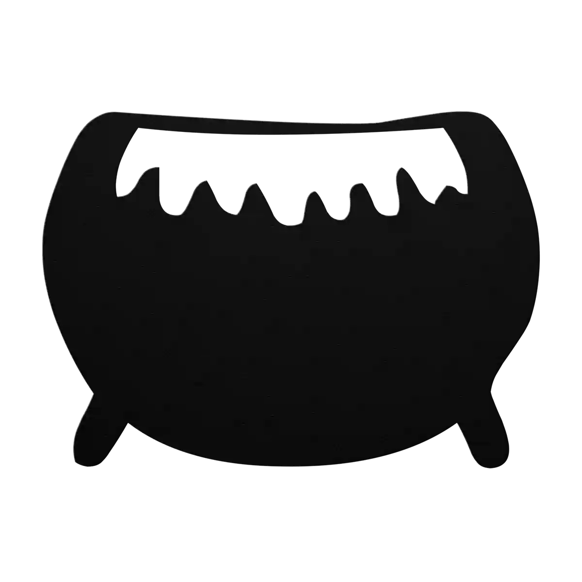 Halloween Dripping Cauldron Metal Sign