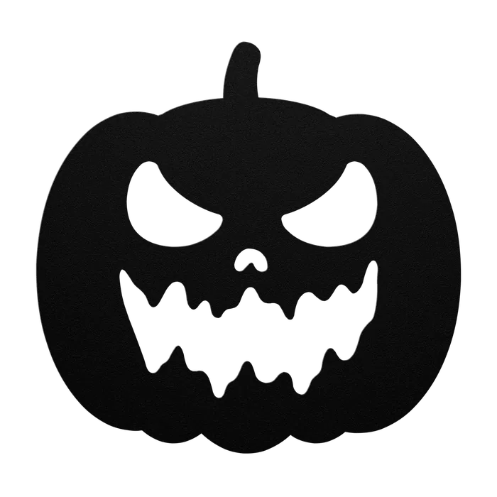 Halloween Drooling Jack-o-Lantern Metal Sign