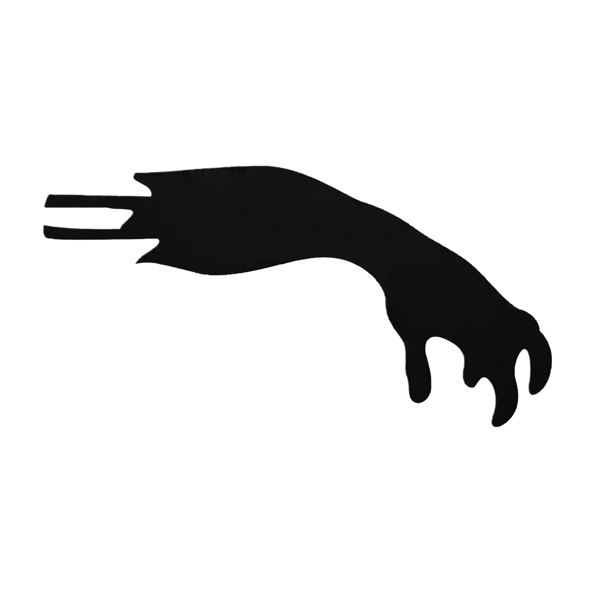 Halloween Drooping Claw Arm Metal Sign