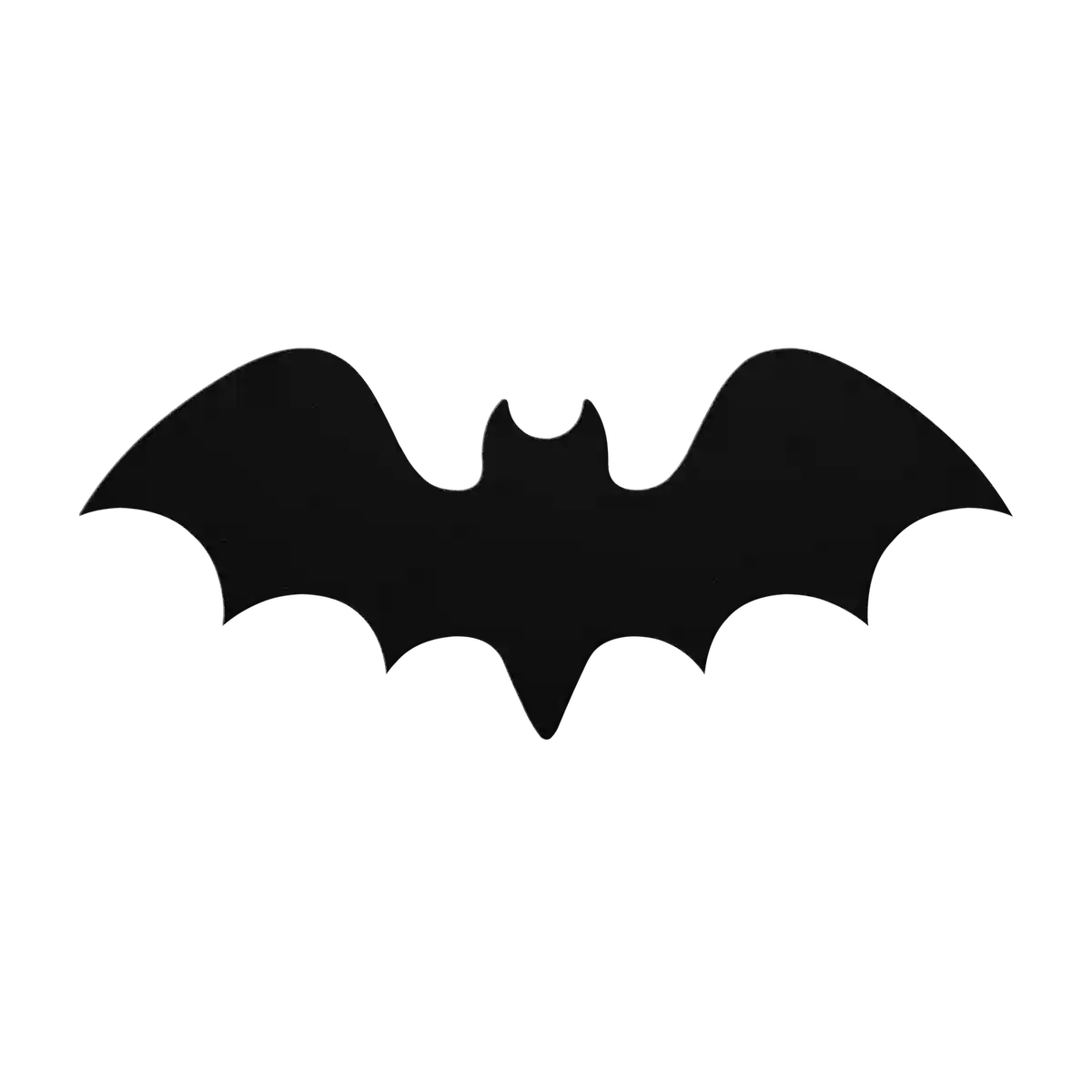 Halloween Eared Bat Metal Sign