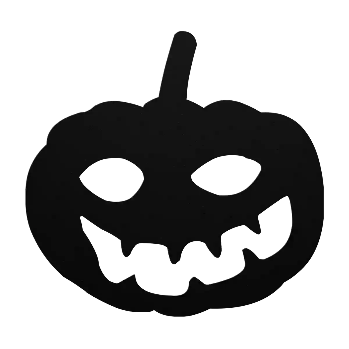 Halloween Fanged Grin Pumpkin Metal Sign
