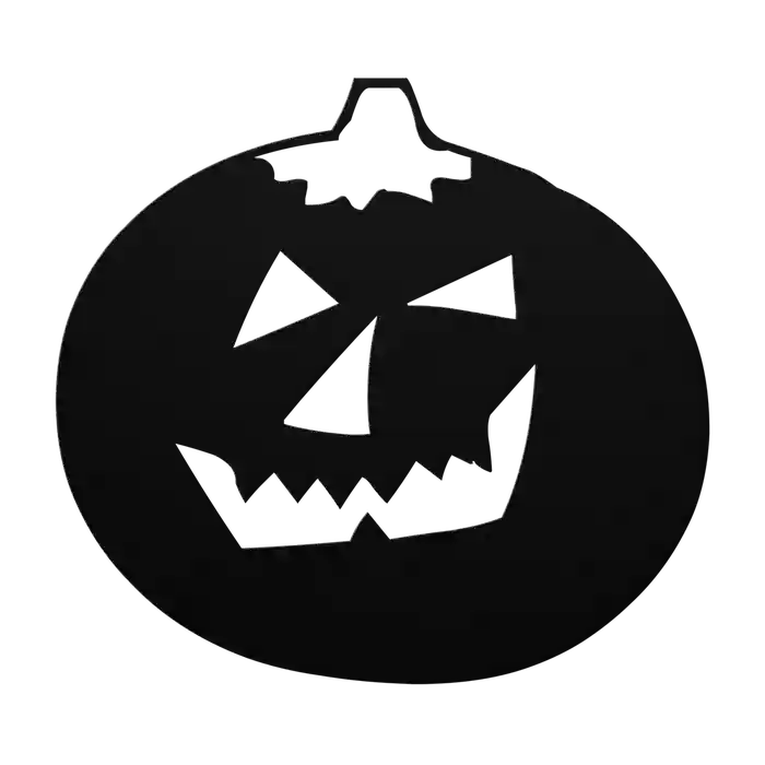 Halloween Fierce Pumpkin Metal Sign
