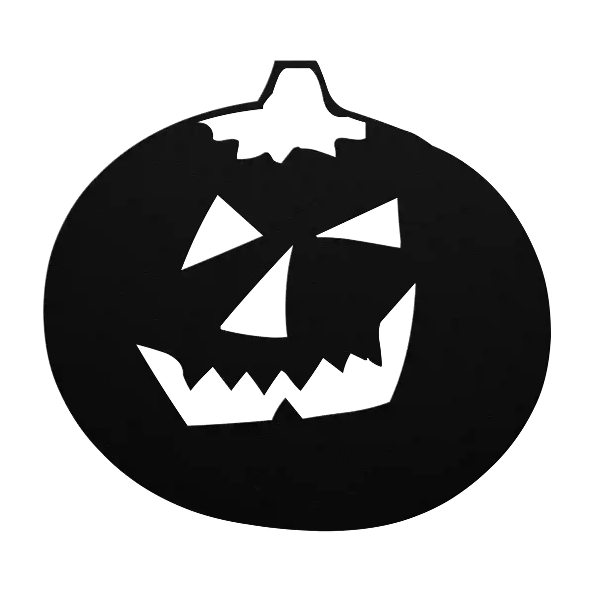 Halloween Fierce Pumpkin Metal Sign