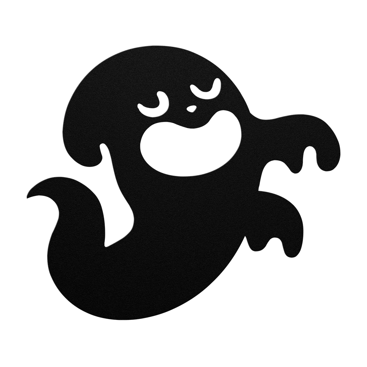 Halloween Floating Ghost Metal Sign