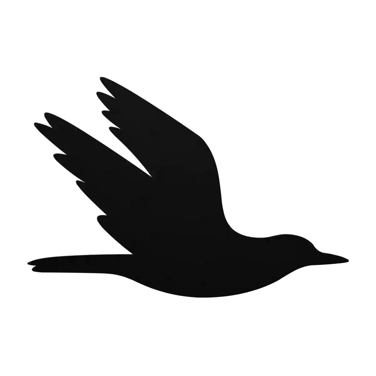 Halloween Flying Crow Metal Sign