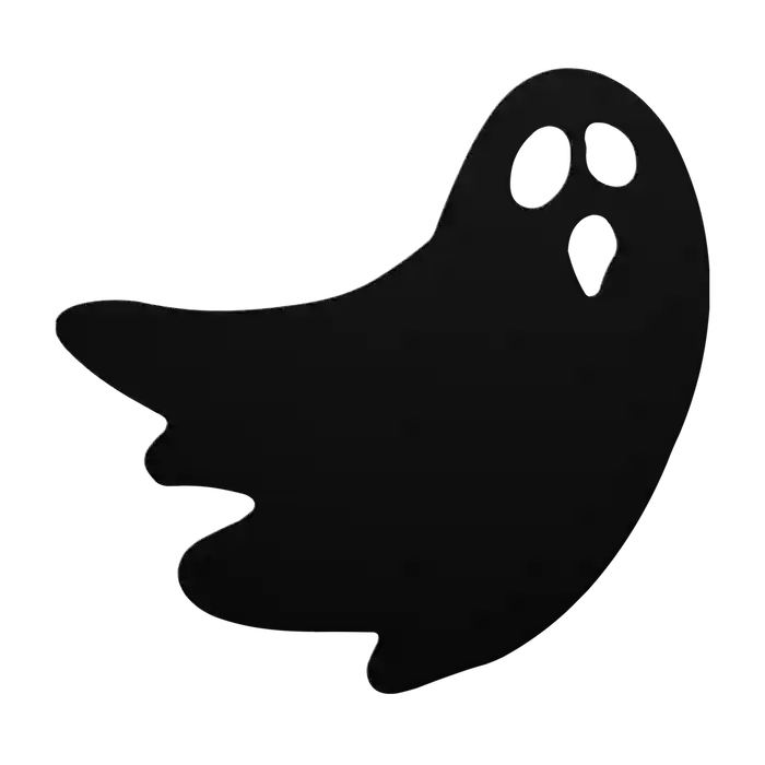 Halloween Flying Ghost Metal Sign
