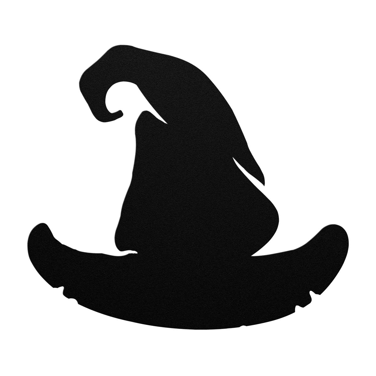 Halloween Folded Tip Witch Hat Metal Sign