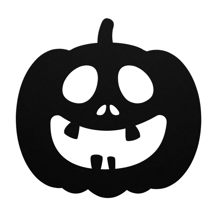 Halloween Friendly Jack-o-Lantern Metal Sign