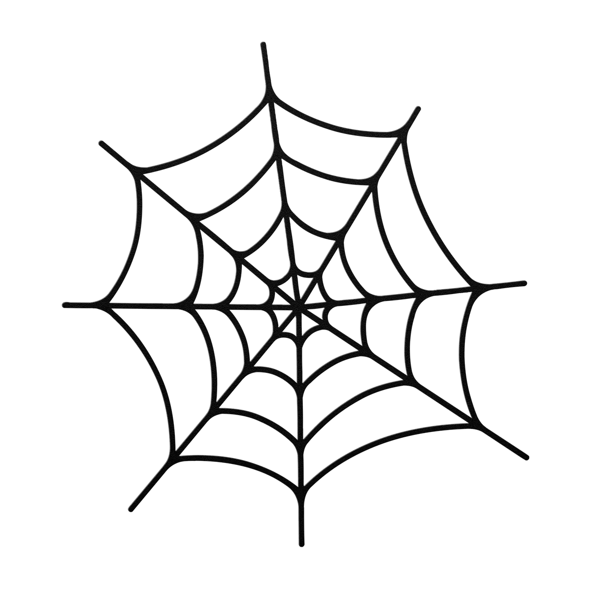 Halloween Full Round Web Metal Sign