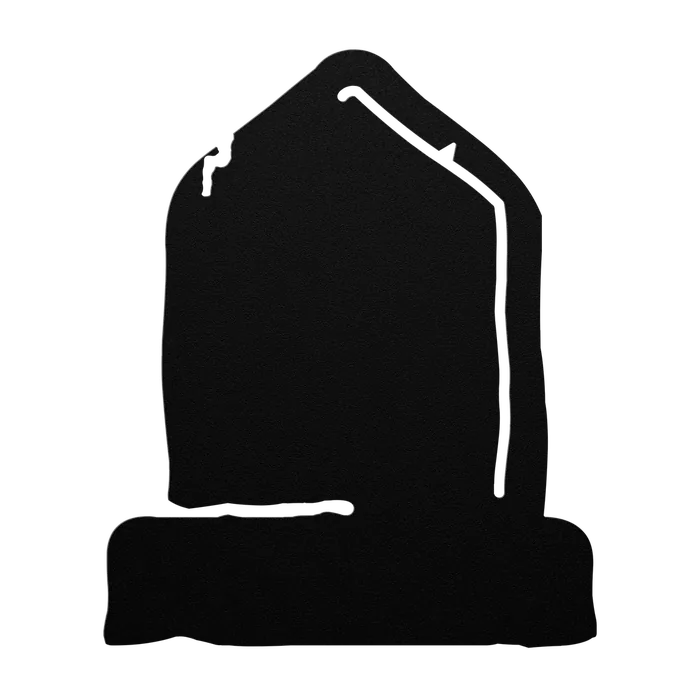 Halloween Gothic Headstone Metal Sign