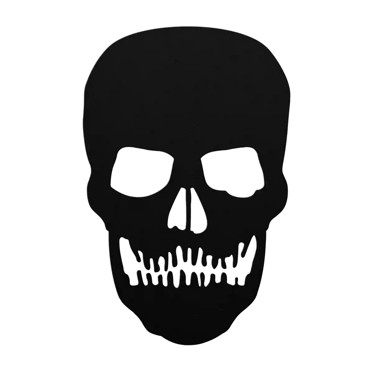 Halloween Gothic Skull Metal Sign