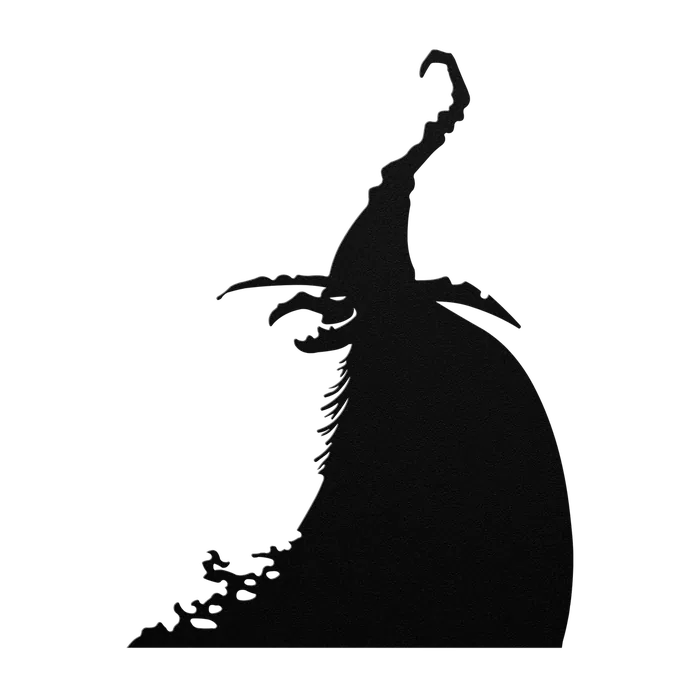 Halloween Gowned Witch Metal Sign