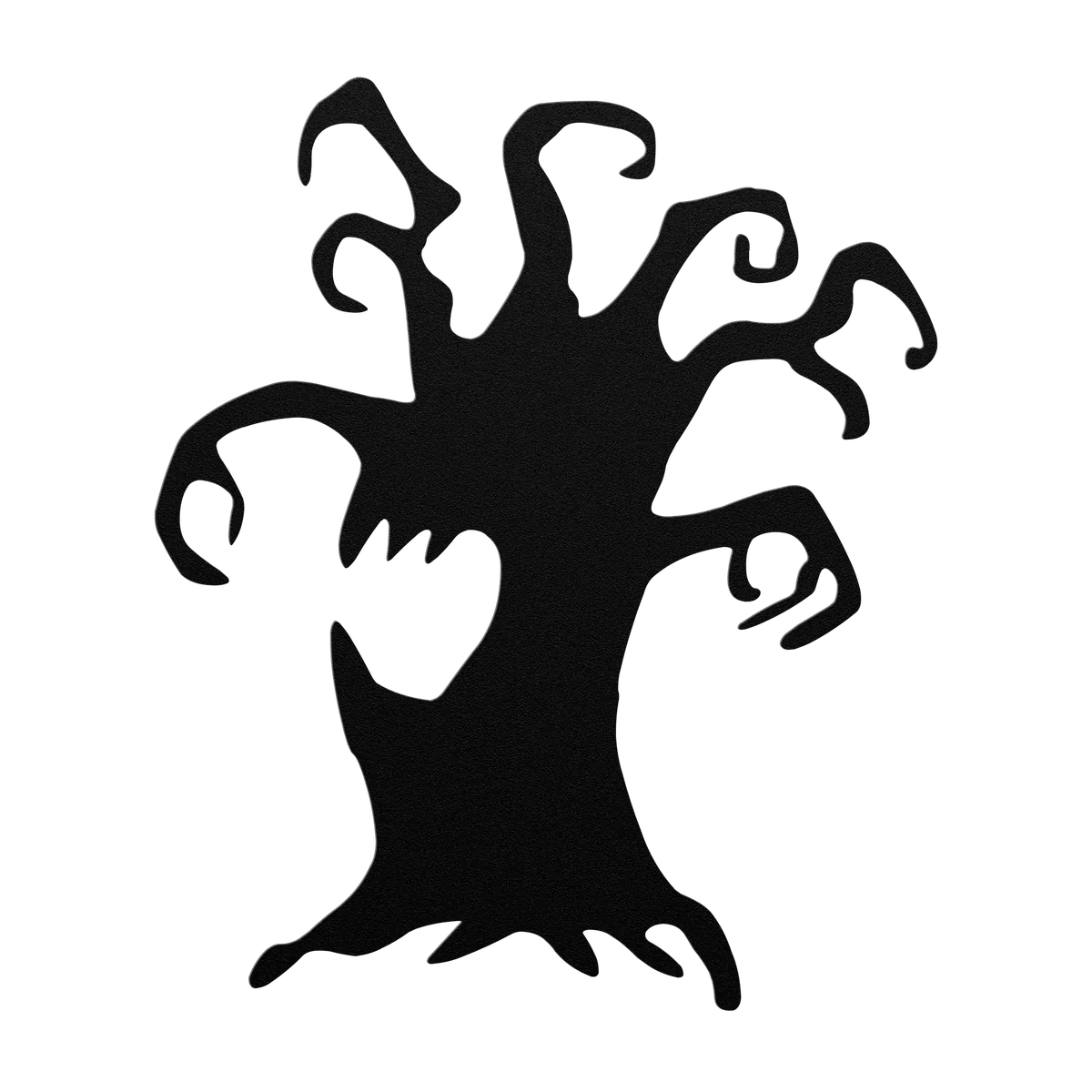 Halloween Grasping Dead Tree Metal Sign